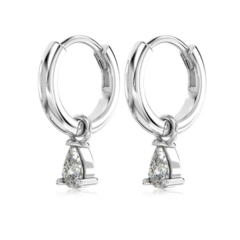 Sterling Silver Cosmic Huggie Hoop Earrings sold by Luxe Emporium