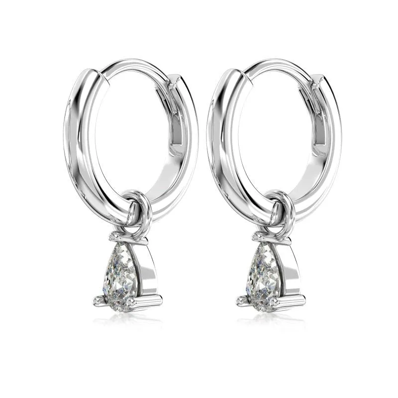 Sterling Silver Cosmic Huggie Hoop Earrings sold by Luxe Emporium