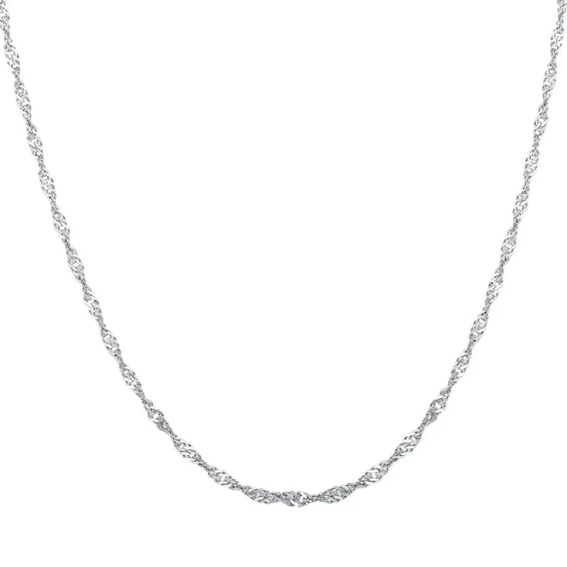 Sterling Silver Twist Chain sold by Luxe Emporium