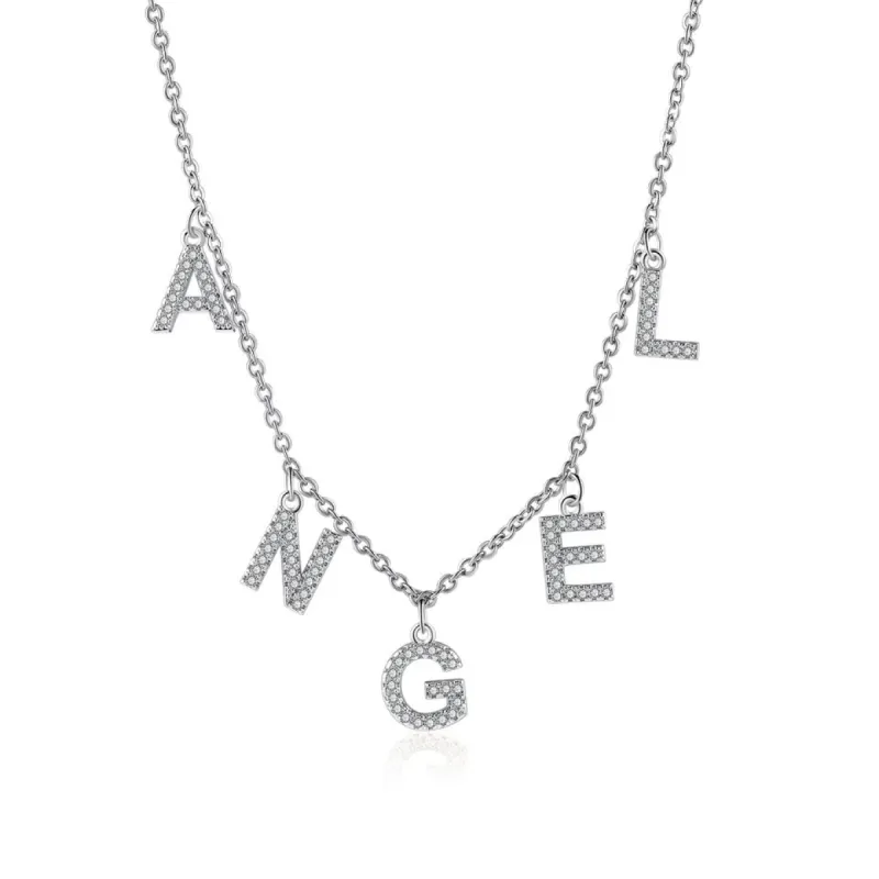 Personalised Iced Letter Necklace sold by Luxe Emporium