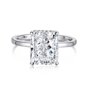 Sterling Silver Plain Band Jasmine Ring sold by Luxe Emporium