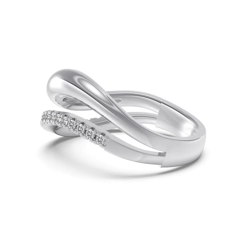 Sterling Silver Wave Ring sold by Luxe Emporium product image thumbnail 4