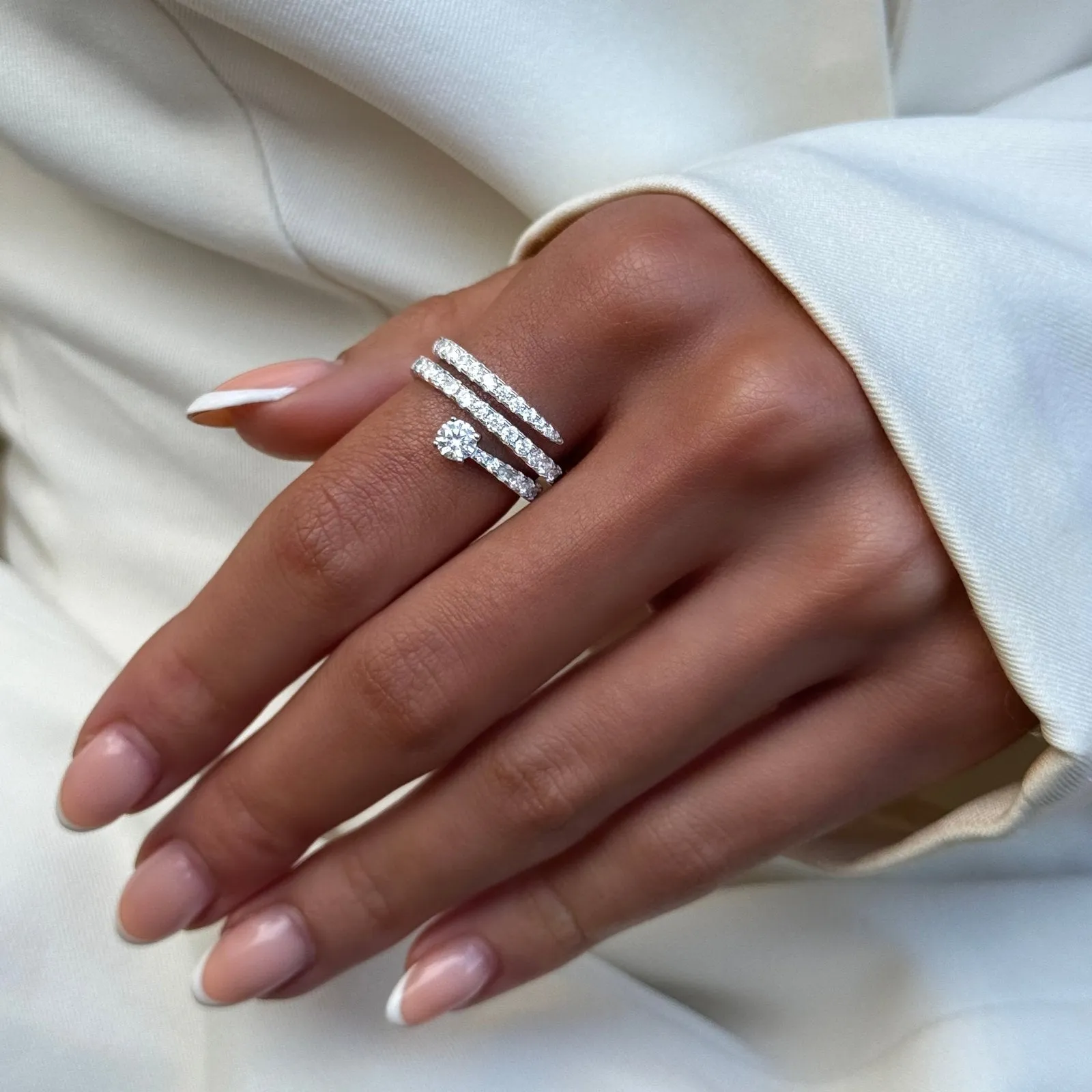 Sterling Silver Opiea Ring sold by Luxe Emporium product image thumbnail 4