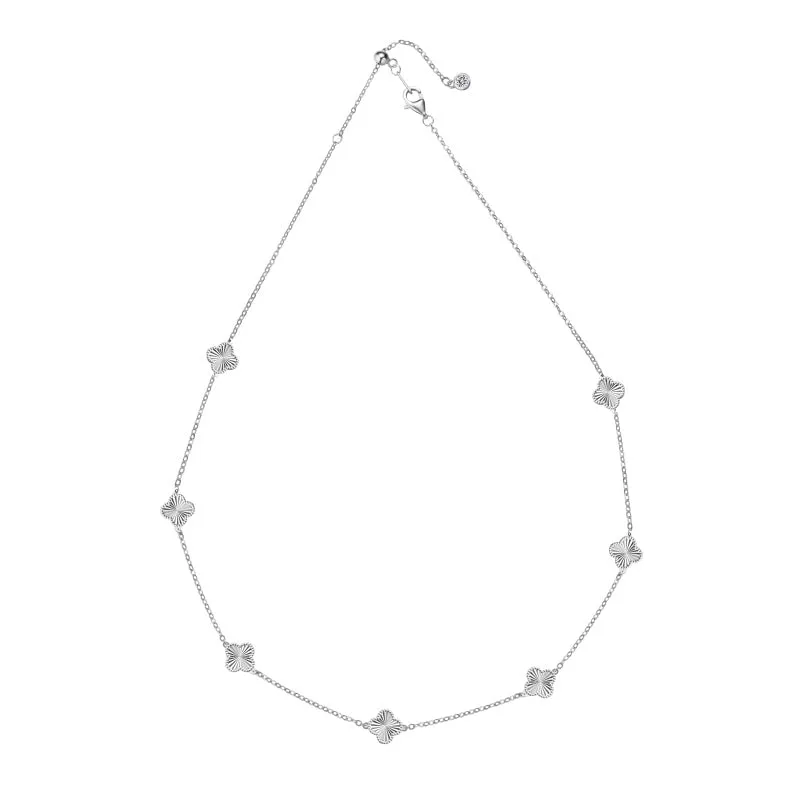 Sterling Silver Kiala Clover Necklace sold by Luxe Emporium product image thumbnail 3