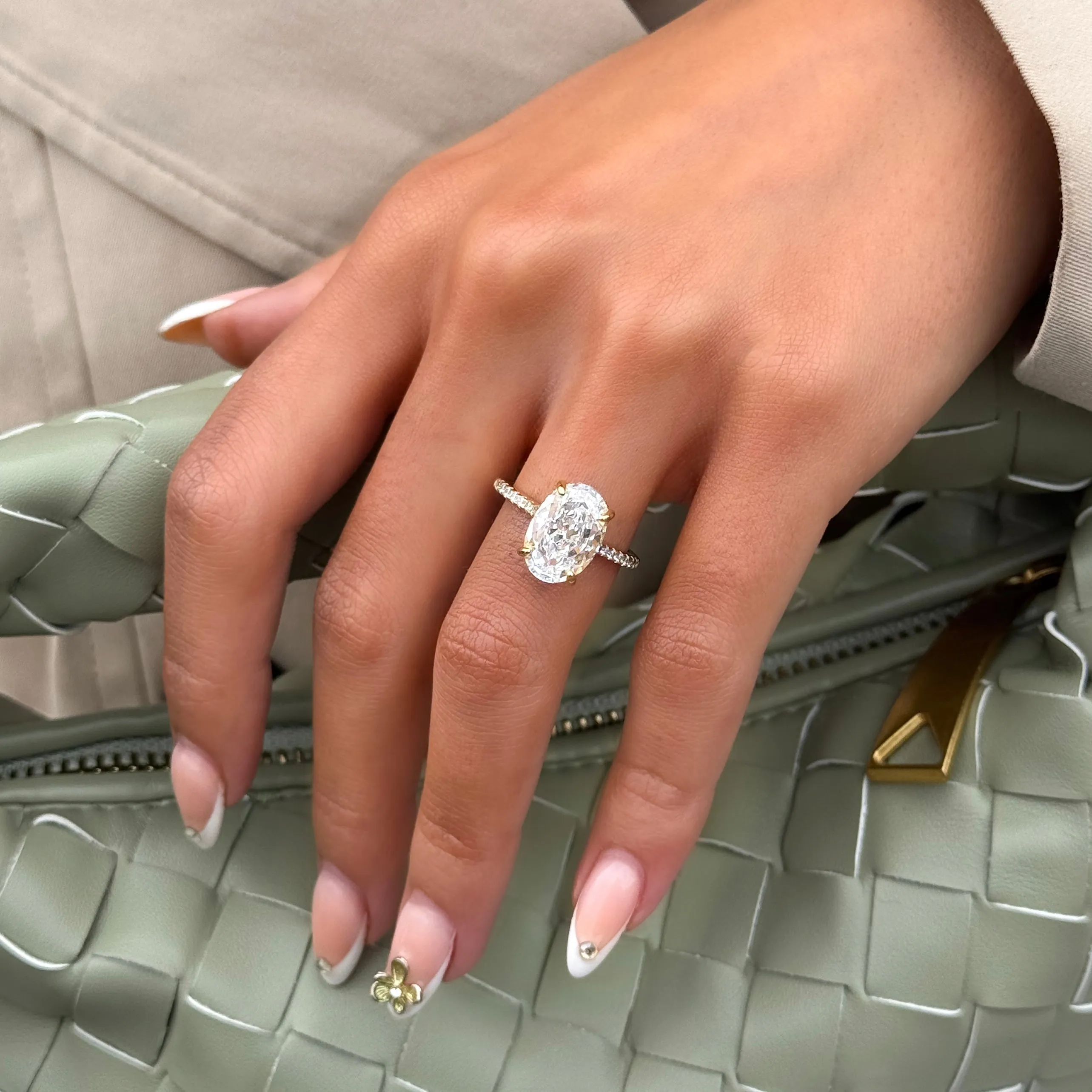 Gold 5ct Solitaire Ring sold by Luxe Emporium product image thumbnail 2