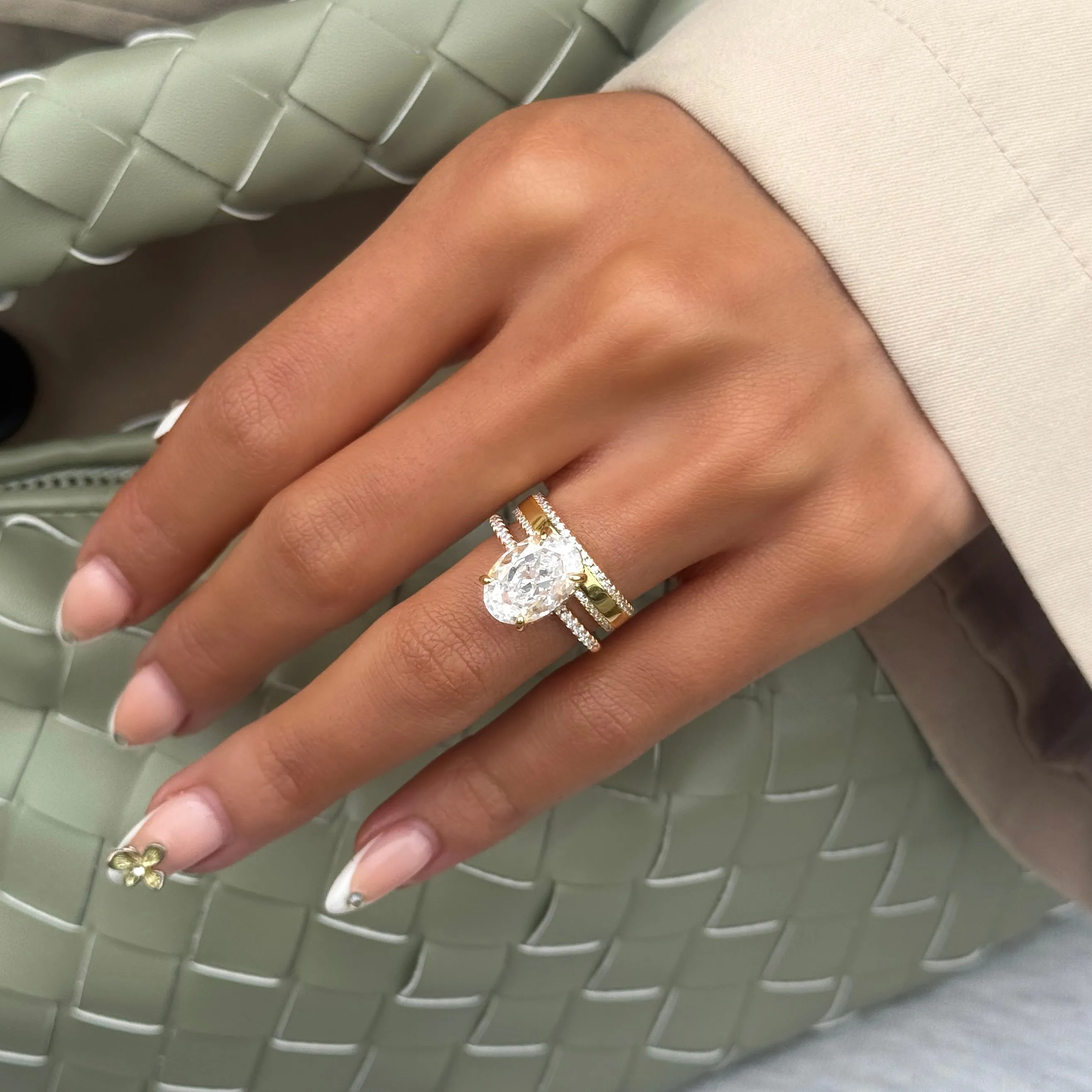 Gold 5ct Solitaire Ring sold by Luxe Emporium product image thumbnail 4