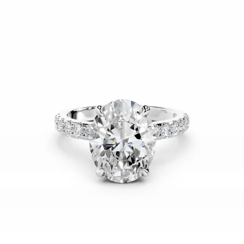 Sterling Silver Elysia Solitaire Ring sold by Luxe Emporium
