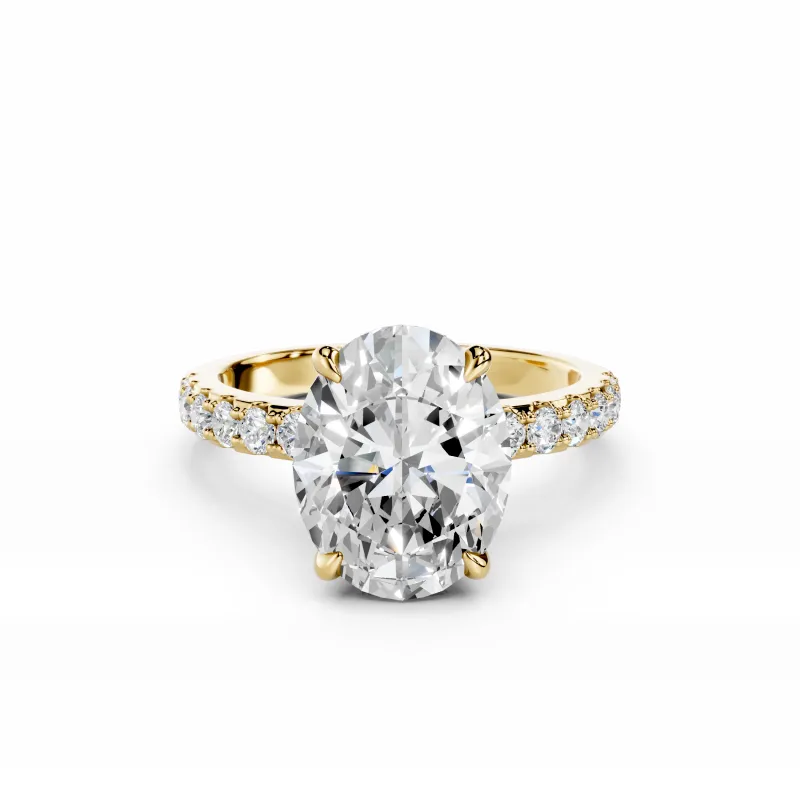 Gold Elysia Solitaire Ring sold by Luxe Emporium