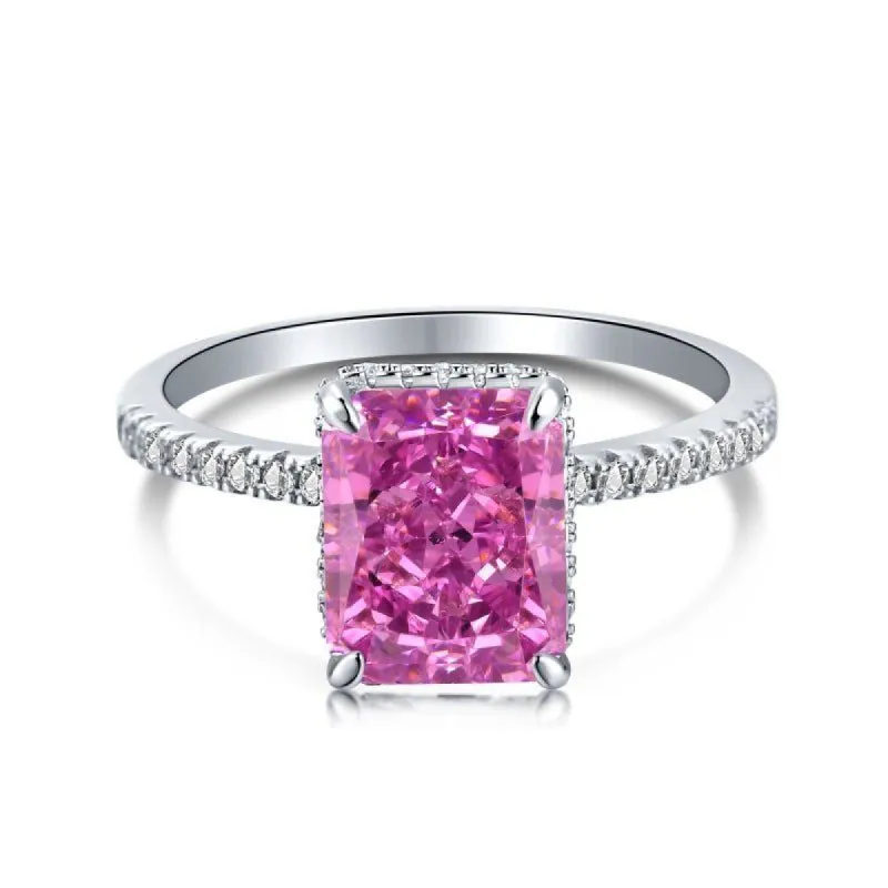 Sterling Silver Fuchsia Jasmine Ring sold by Luxe Emporium