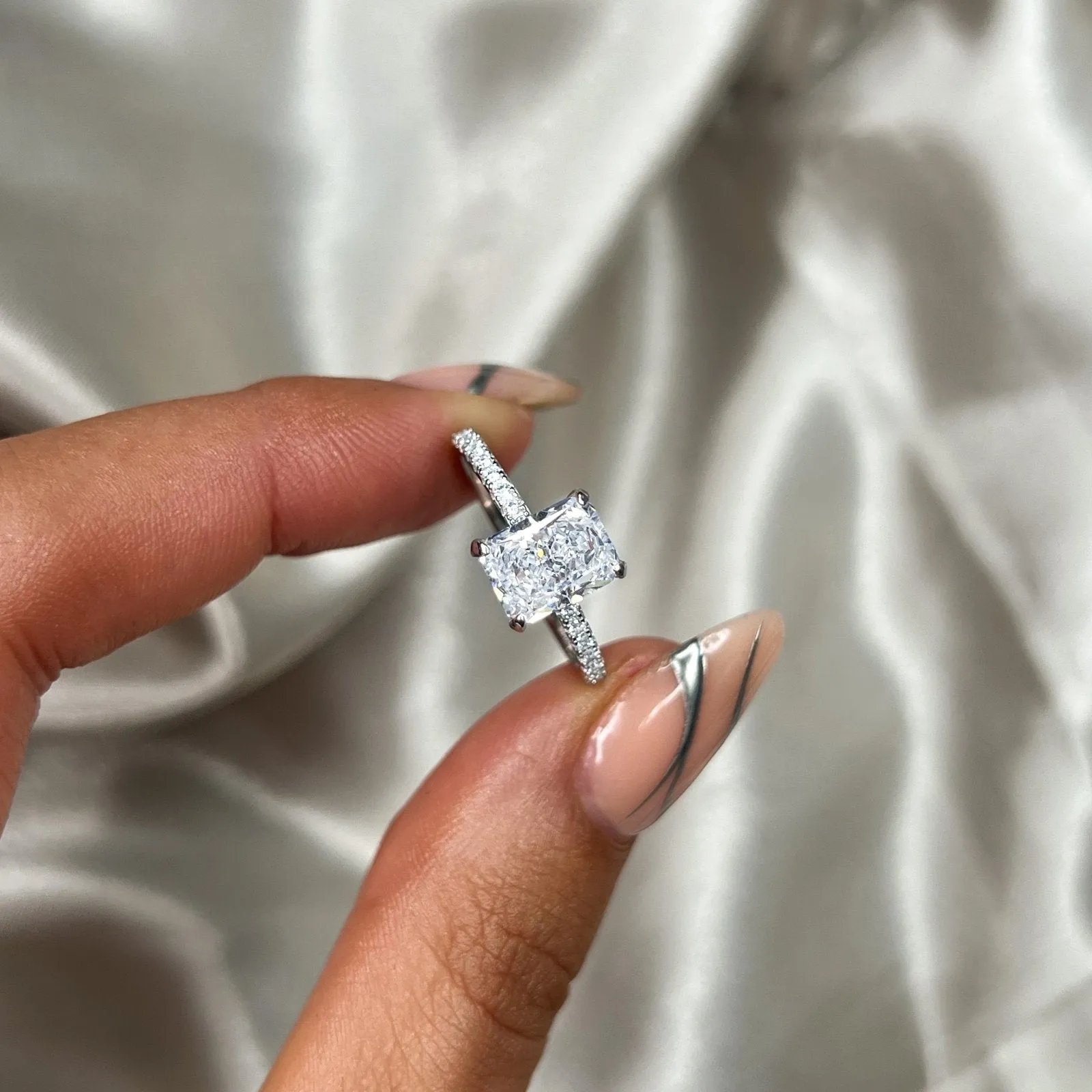 Sterling Silver Mini Jasmine Ring sold by Luxe Emporium product image thumbnail 3