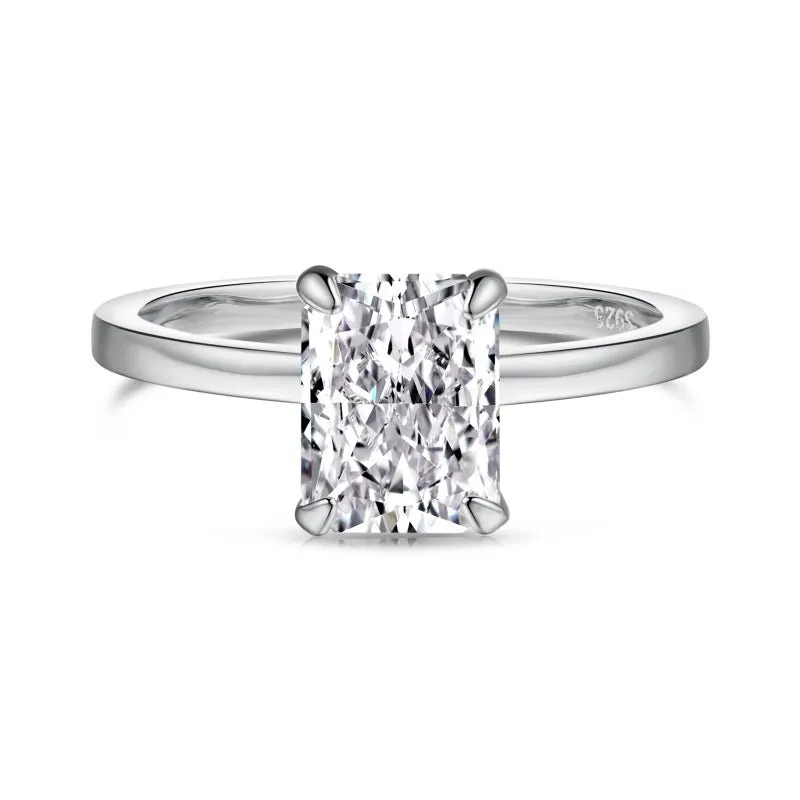 Sterling Silver Plain Band Mini Jasmine Ring sold by Luxe Emporium