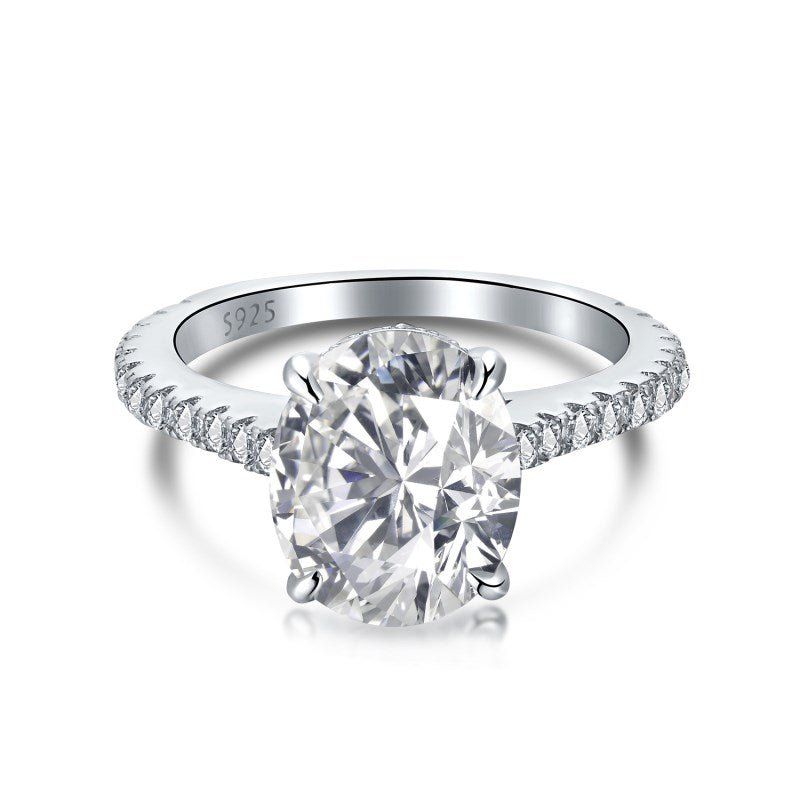 Sterling Silver Mini Solitaire Ring sold by Luxe Emporium