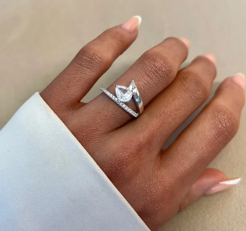 Sterling Silver Ariana Ring sold by Luxe Emporium product image thumbnail 2