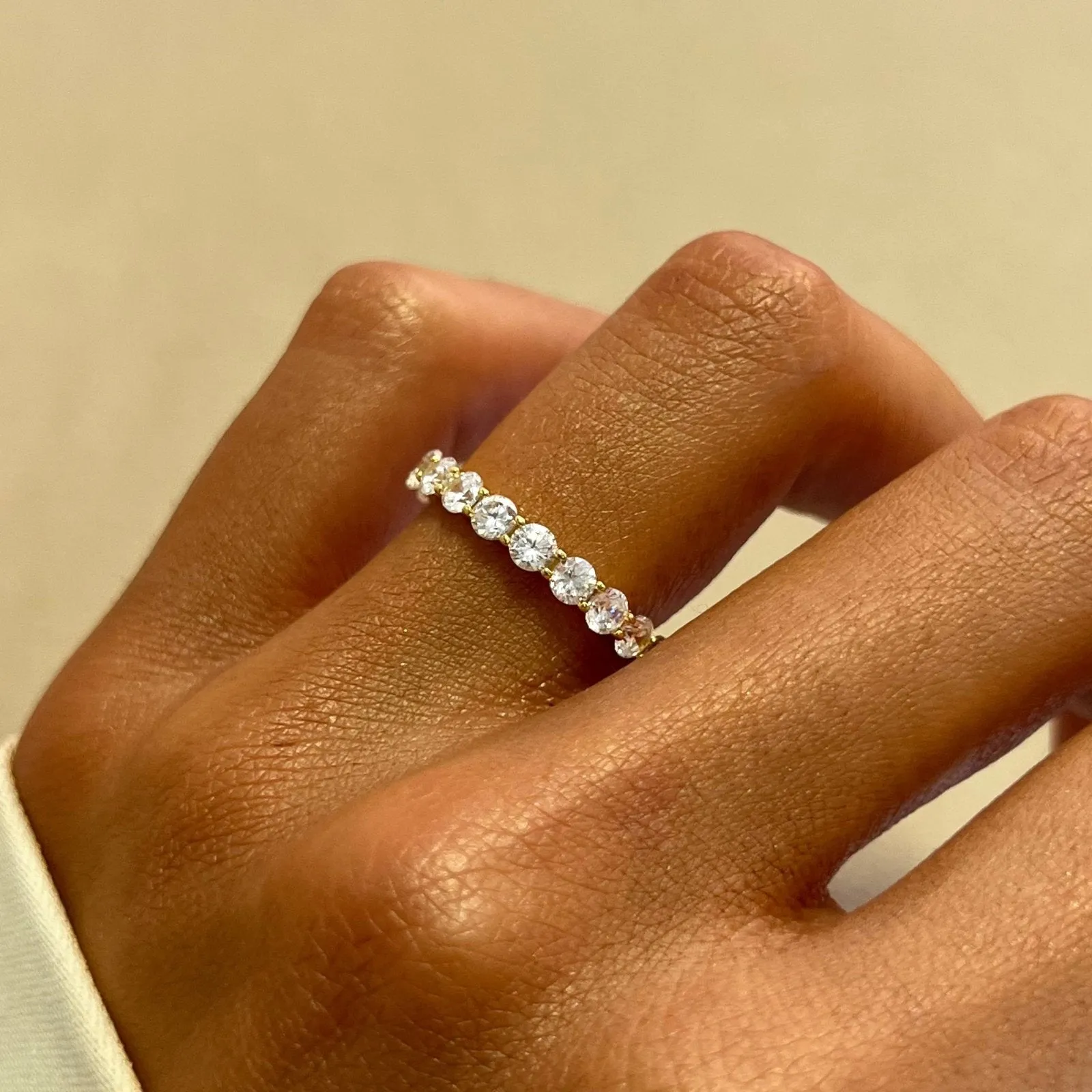 Gold Aurelia Band Ring sold by Luxe Emporium product image thumbnail 5