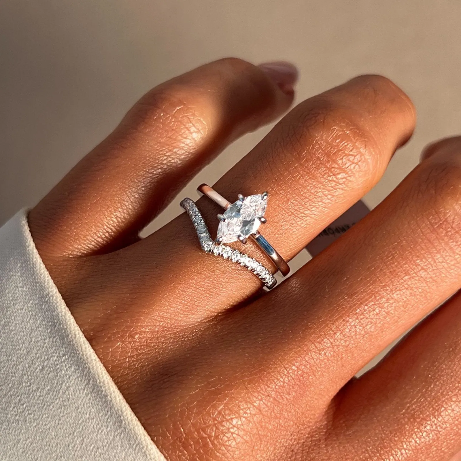 Sterling Silver Wishbone Ring sold by Luxe Emporium product image thumbnail 3