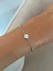 Sterling Silver Fine Halo Bracelet sold by Luxe Emporium