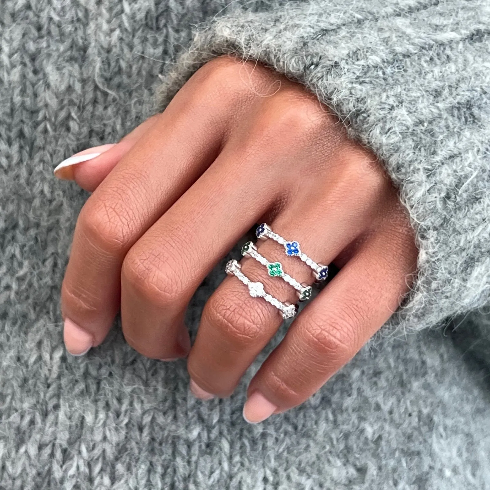 Sterling Silver Sapphire Maeve Ring sold by Luxe Emporium product image thumbnail 2