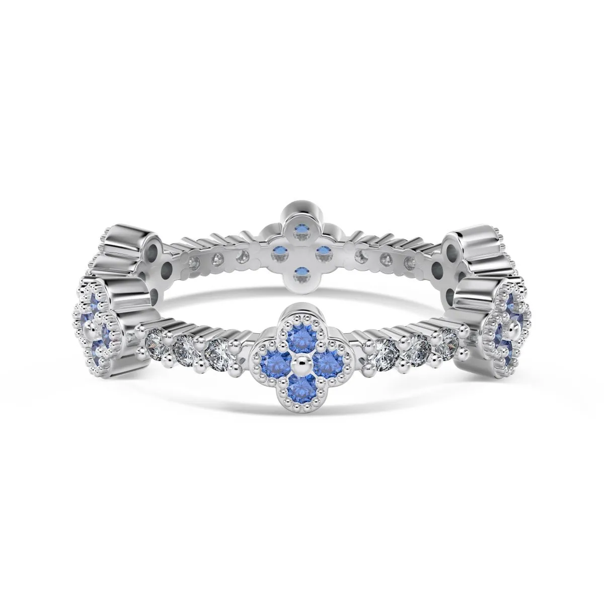 Sterling Silver Sapphire Maeve Ring sold by Luxe Emporium