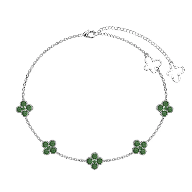 Sterling Silver Sapphire Seraphina Bracelet sold by Luxe Emporium
