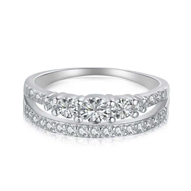 Sterling Silver Luxe Belle Ring sold by Luxe Emporium