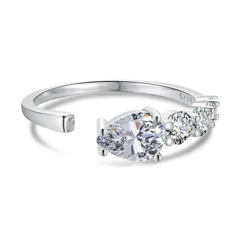 Sterling Silver Adjustable Roamy Ring sold by Luxe Emporium