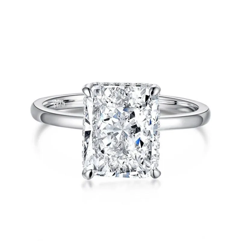 Sterling Silver Plain Band Jasmine Ring sold by Luxe Emporium
