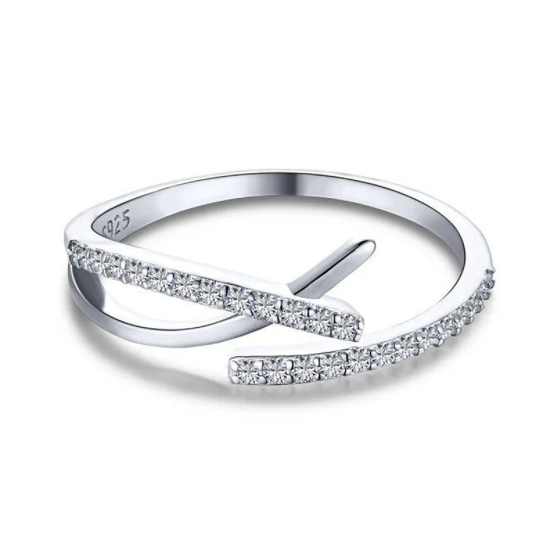 Sterling Silver Adjustable Shay Ring sold by Luxe Emporium
