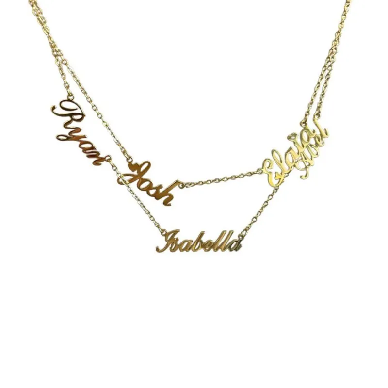 1- 5 Name Personalised Necklace sold by Luxe Emporium