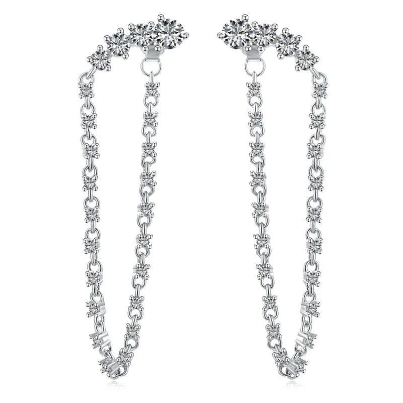 Sterling Silver Maia Earrings sold by Luxe Emporium