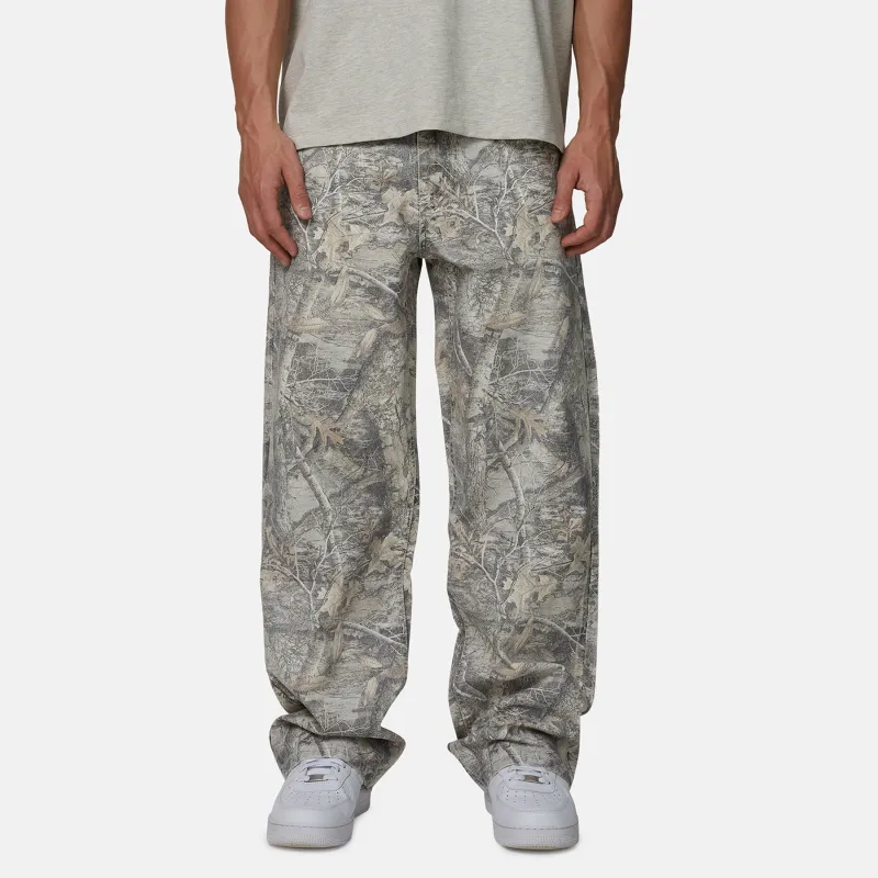 Woodland Camo Cream Denim Jeans sold by Good for Nothing