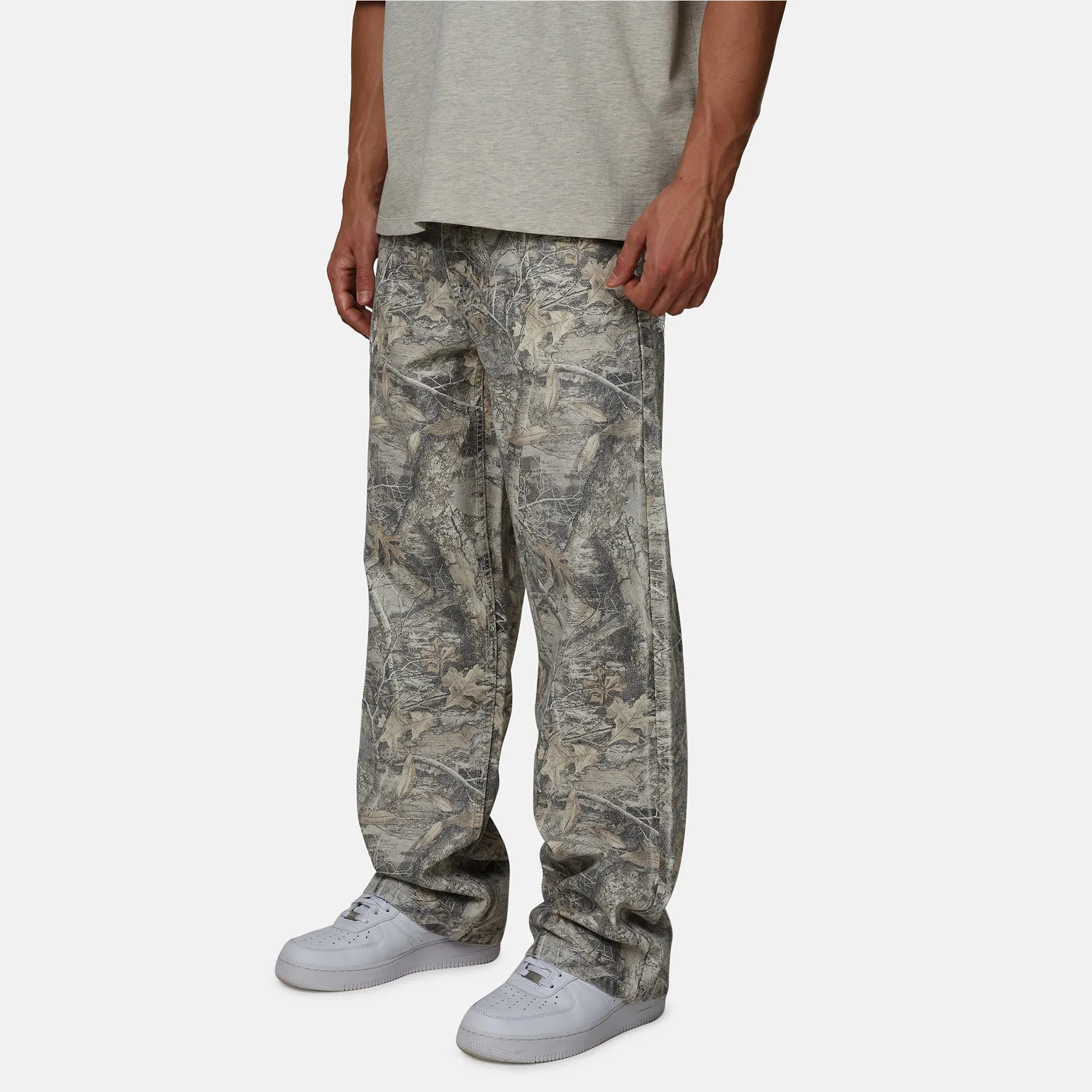 Woodland Camo Cream Denim Jeans sold by Good for Nothing product image thumbnail 2