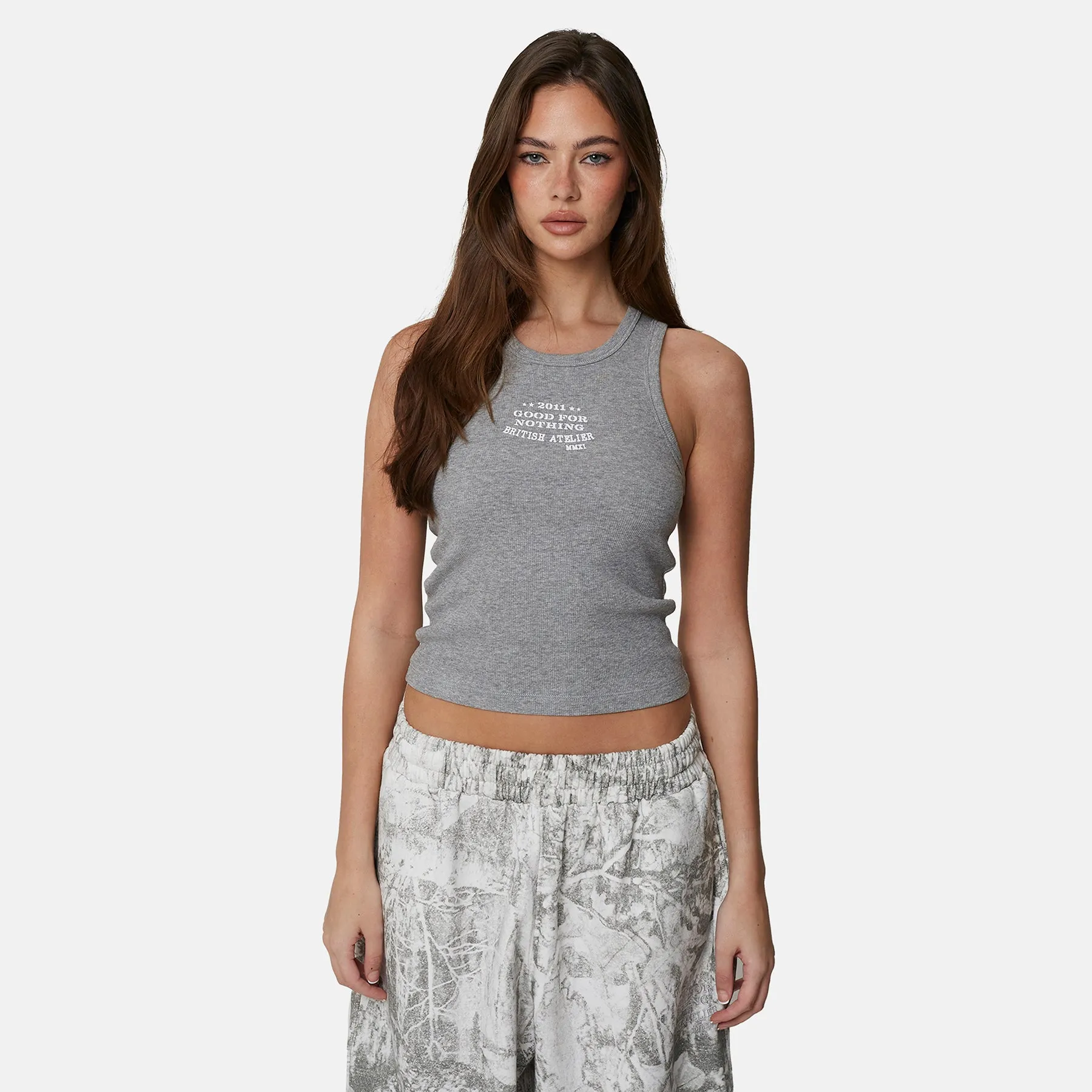 Icarus Grey Marl Vest Top sold by Good for Nothing product image thumbnail 3