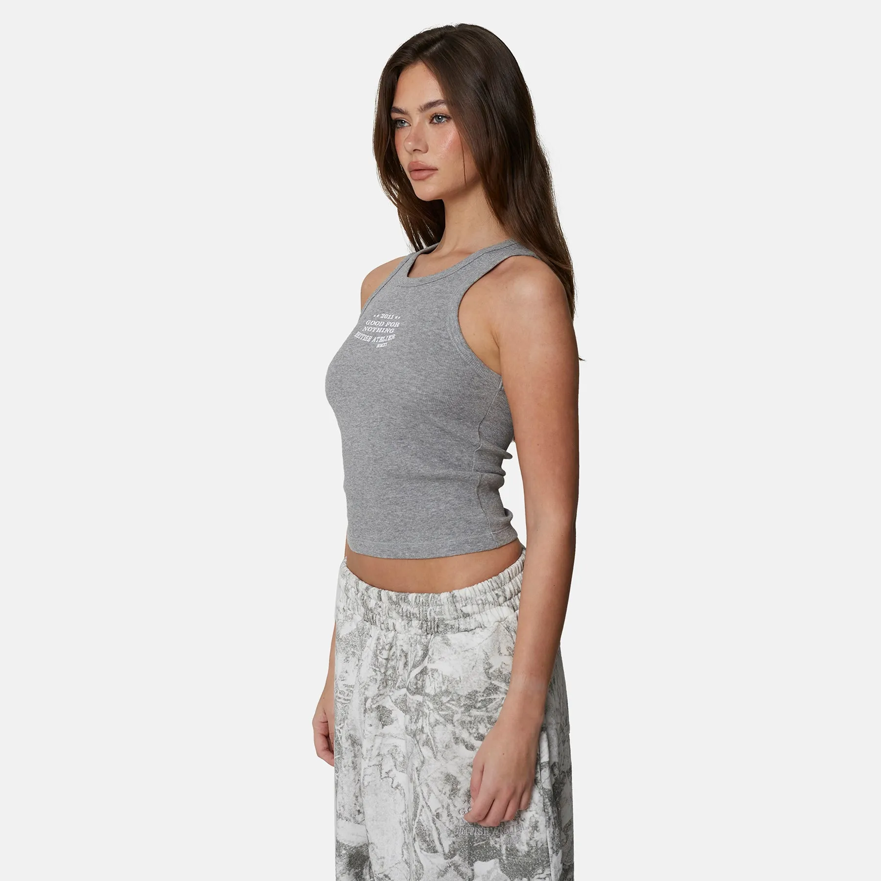 Icarus Grey Marl Vest Top sold by Good for Nothing product image thumbnail 4
