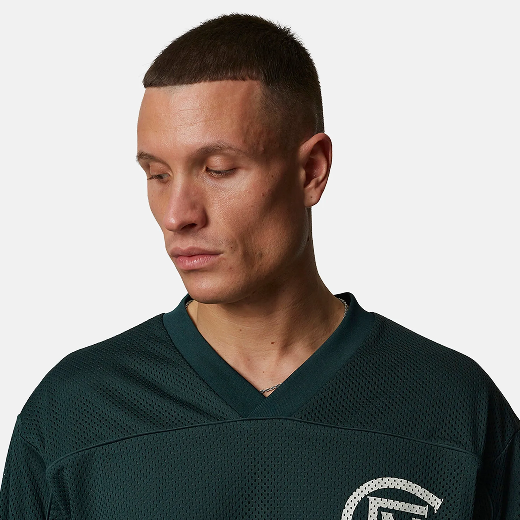 Monogram Mesh Green Longsleeve Boxy Jersey sold by Good for Nothing product image thumbnail 5