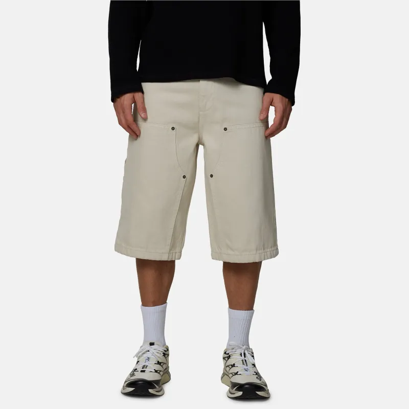 Carpenter Cream Denim Shorts made by Good For Nothing Clothing