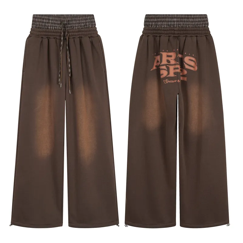 Omirad Vintage Fade Wide-Leg Sweatpants made by Omirad