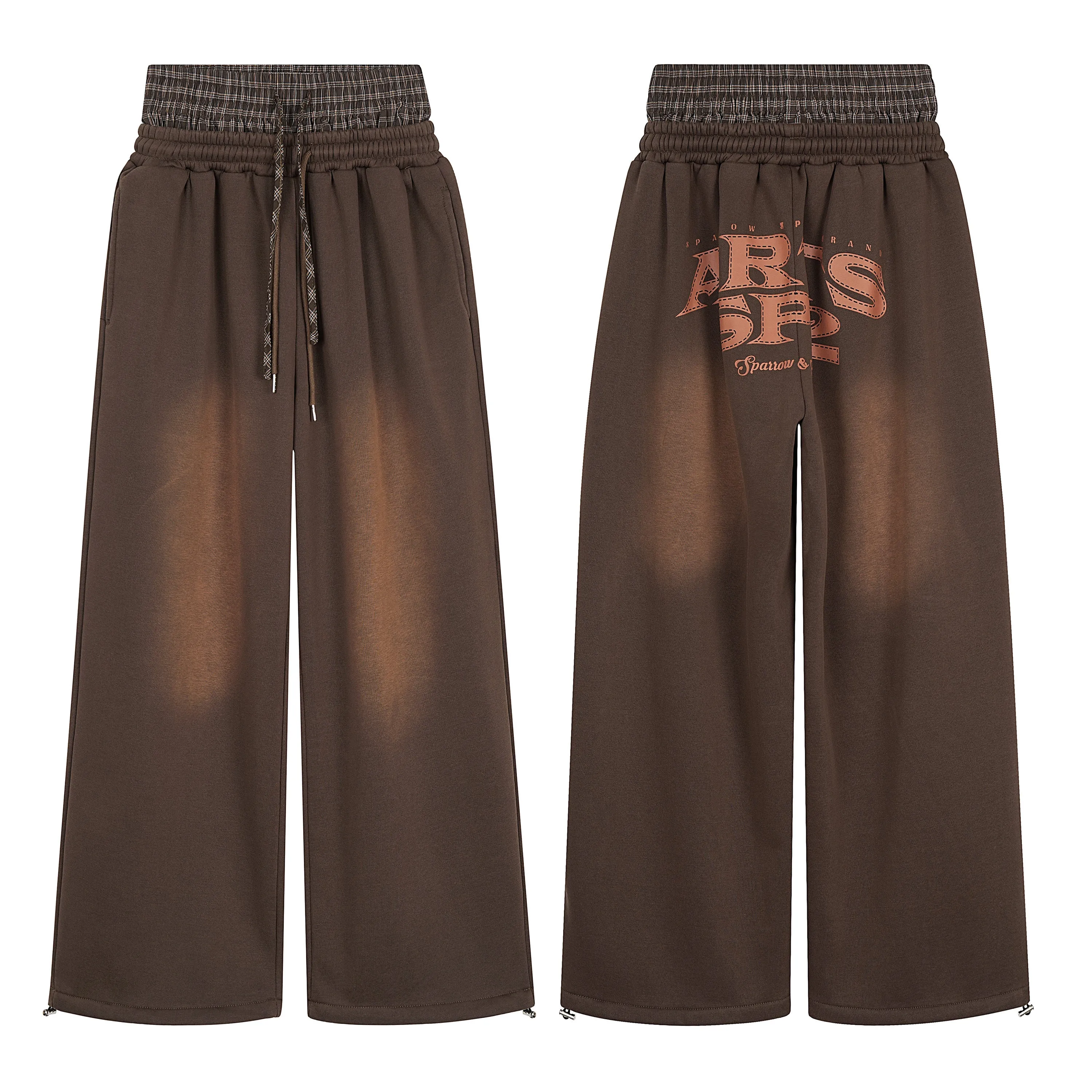 Omirad Vintage Fade Wide-Leg Sweatpants sold by Omirad