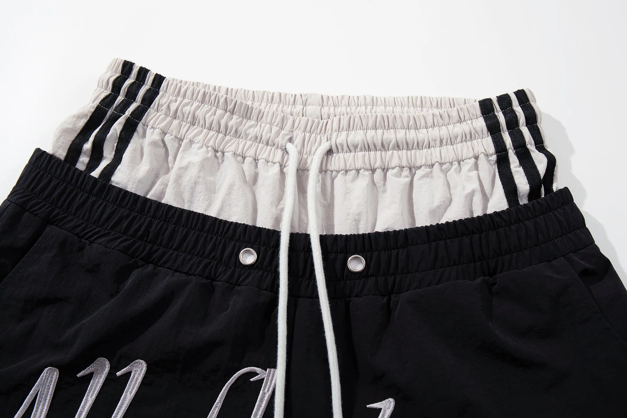 Omirad Script Graphic Wide-Leg Track Pants sold by Omirad product image thumbnail 4