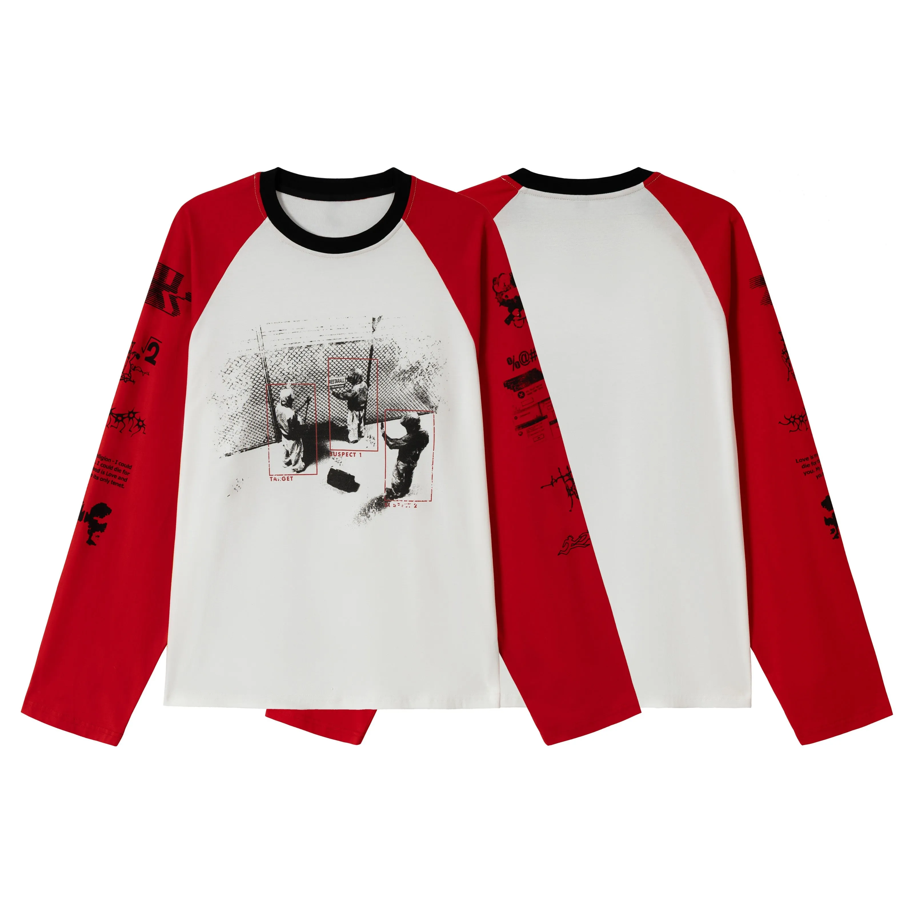 Omirad Graphic Raglan Long-Sleeve T-Shirt sold by Omirad product image thumbnail 4