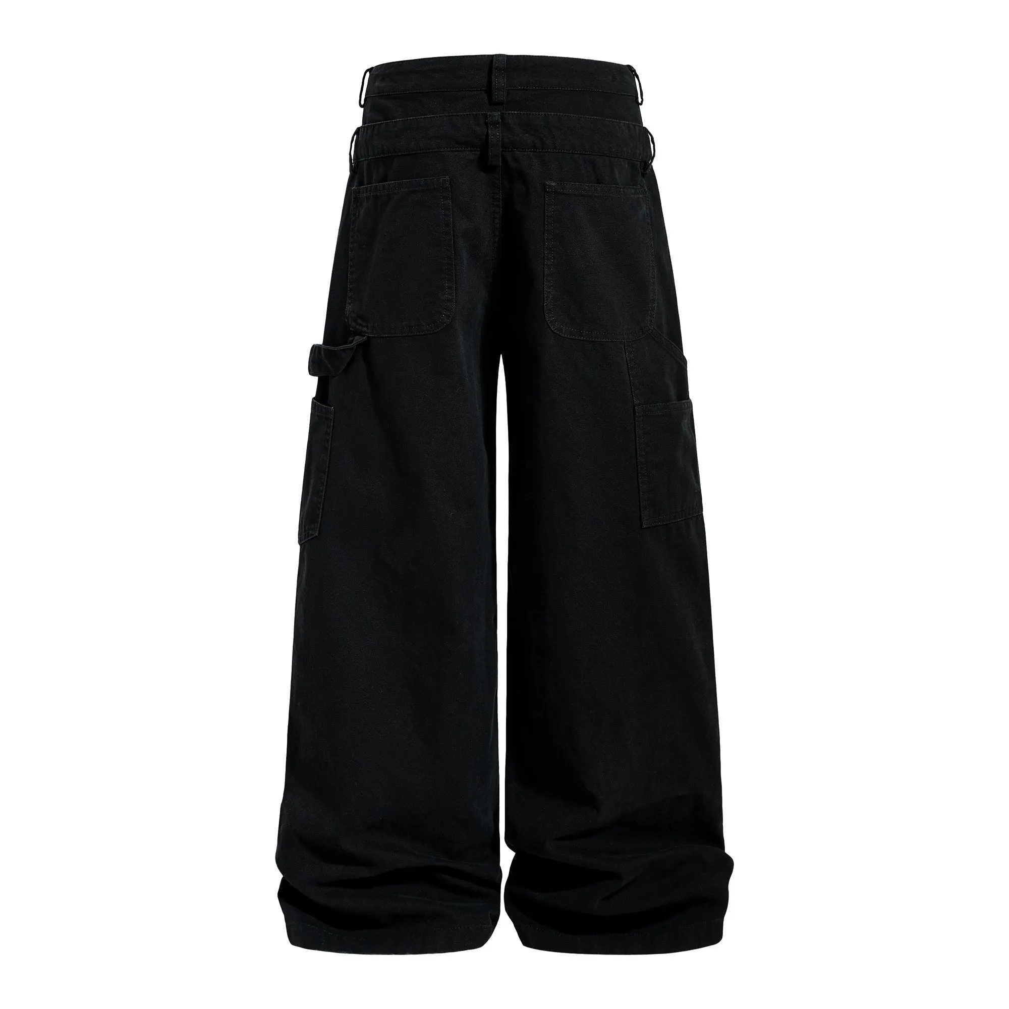 Omirad Panel-Detail Wide-Leg Denim Pants sold by Omirad product image thumbnail 4