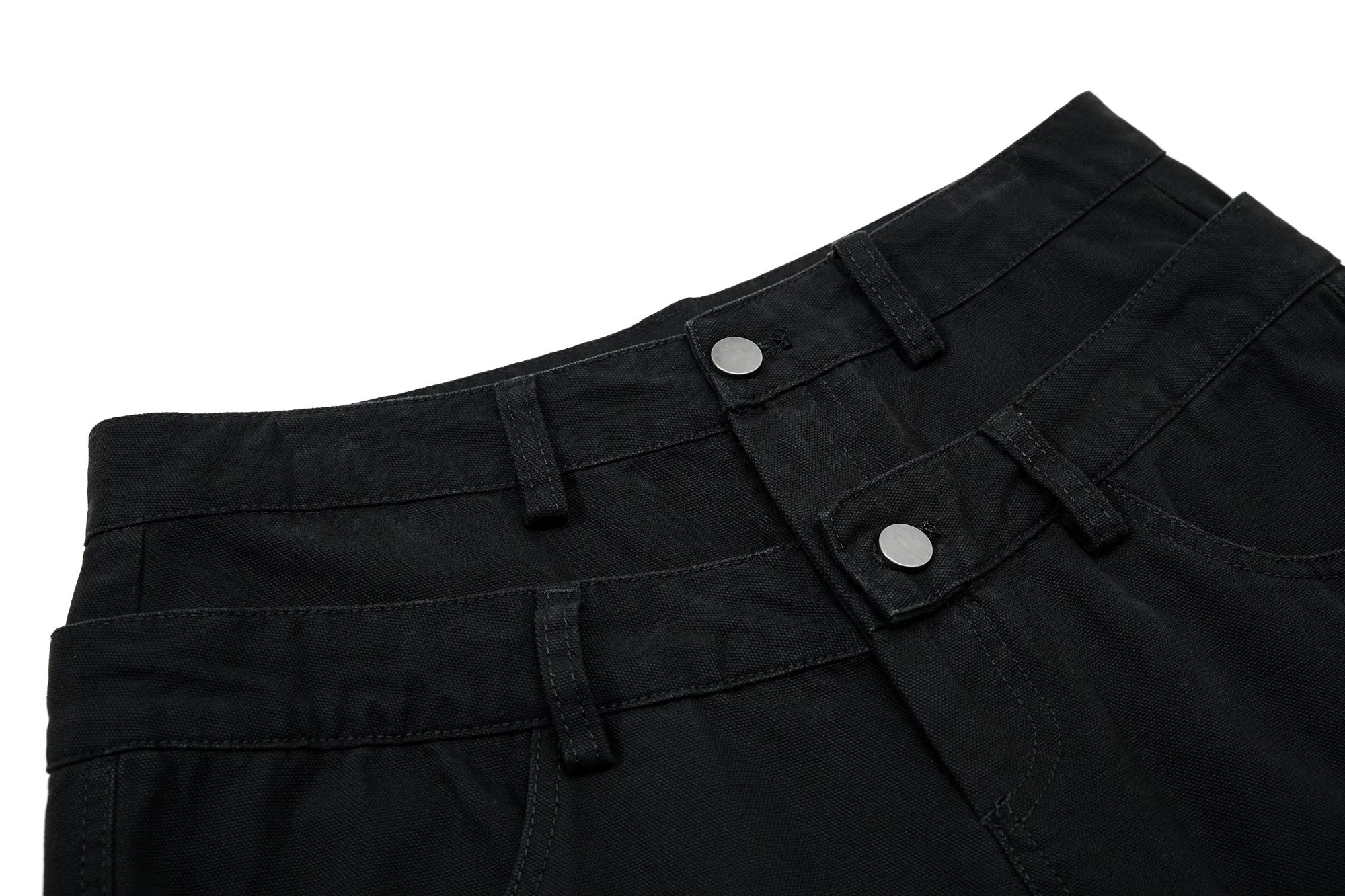 Omirad Panel-Detail Wide-Leg Denim Pants sold by Omirad product image thumbnail 5