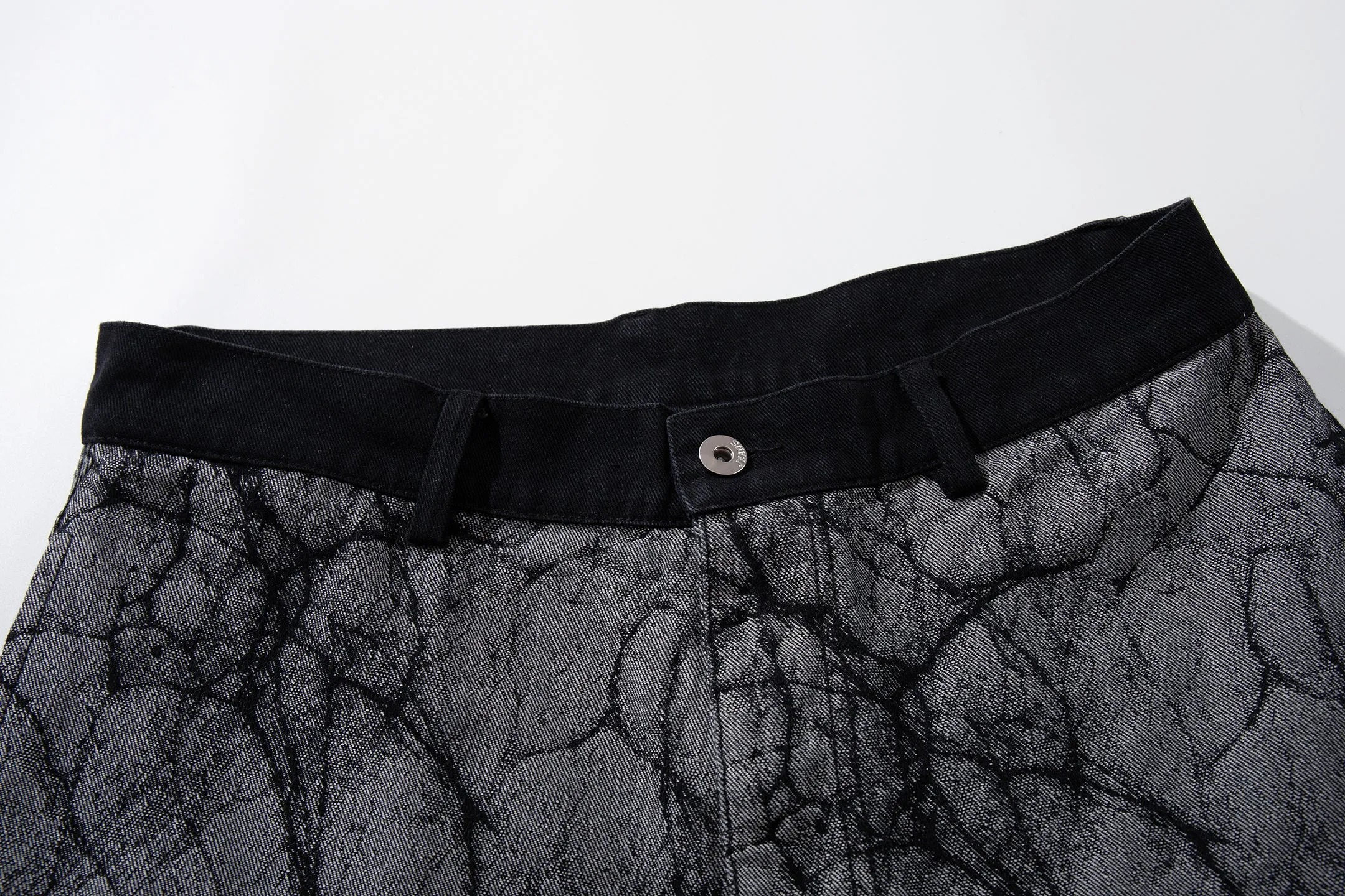 Omirad Graphic Panel Wide Leg Denim Pants sold by Omirad product image thumbnail 5