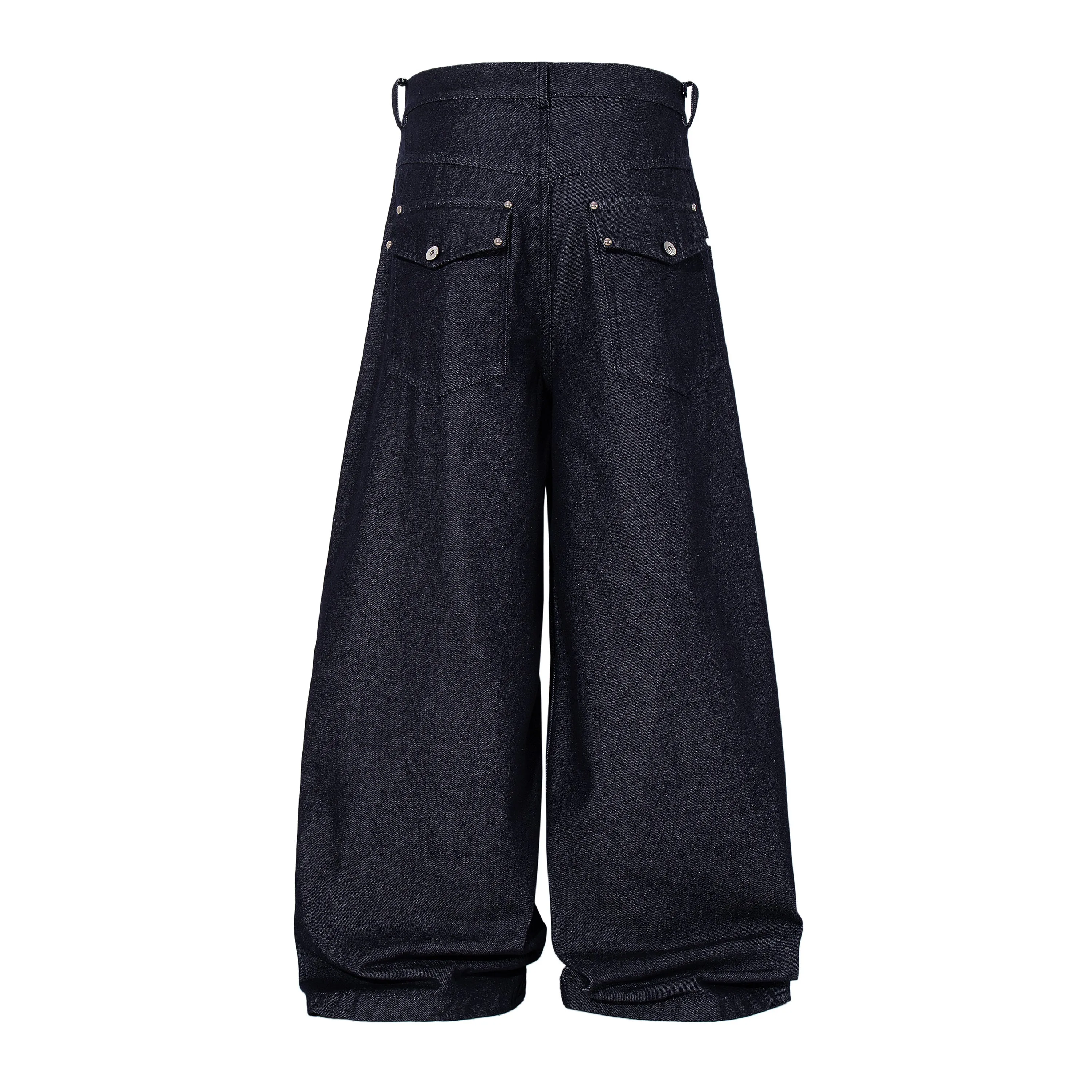 Omirad Panel Construction Wide Leg Denim Pants sold by Omirad product image thumbnail 4