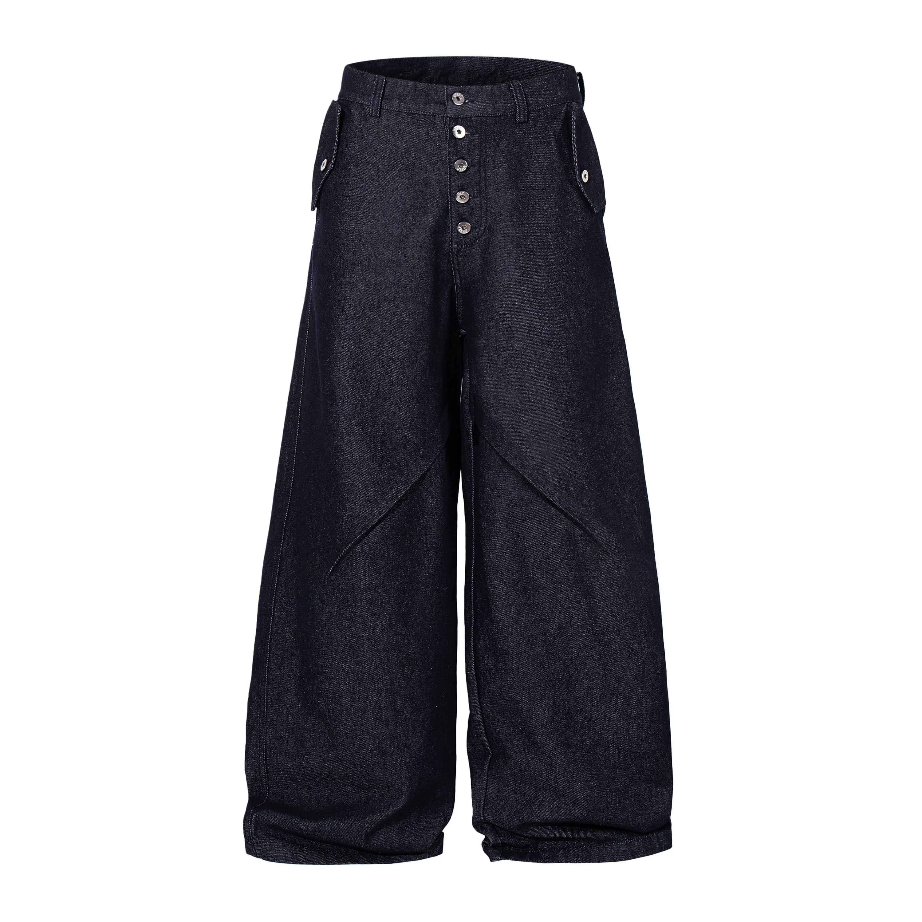 Omirad Panel Construction Wide Leg Denim Pants sold by Omirad product image thumbnail 2