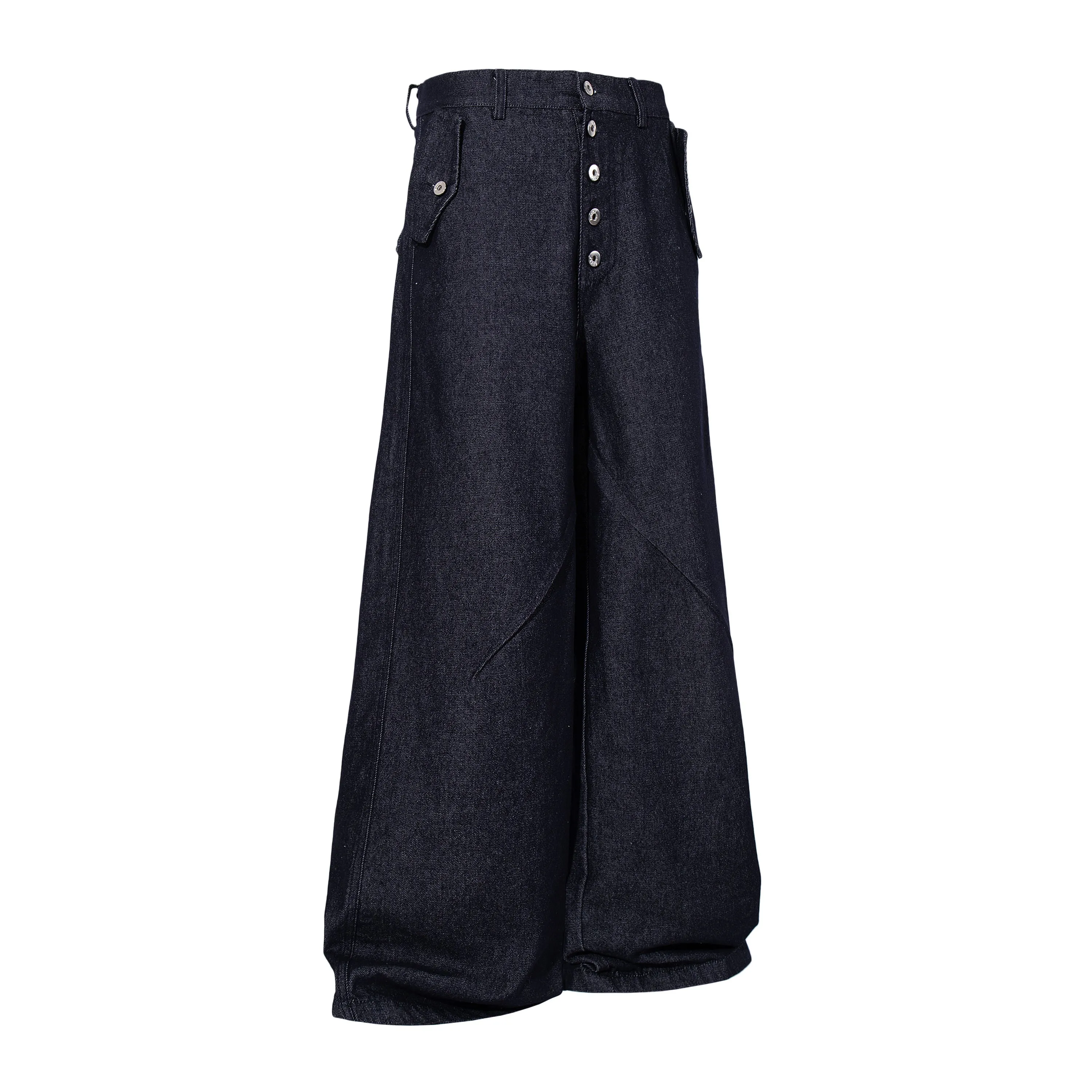 Omirad Panel Construction Wide Leg Denim Pants sold by Omirad product image thumbnail 3