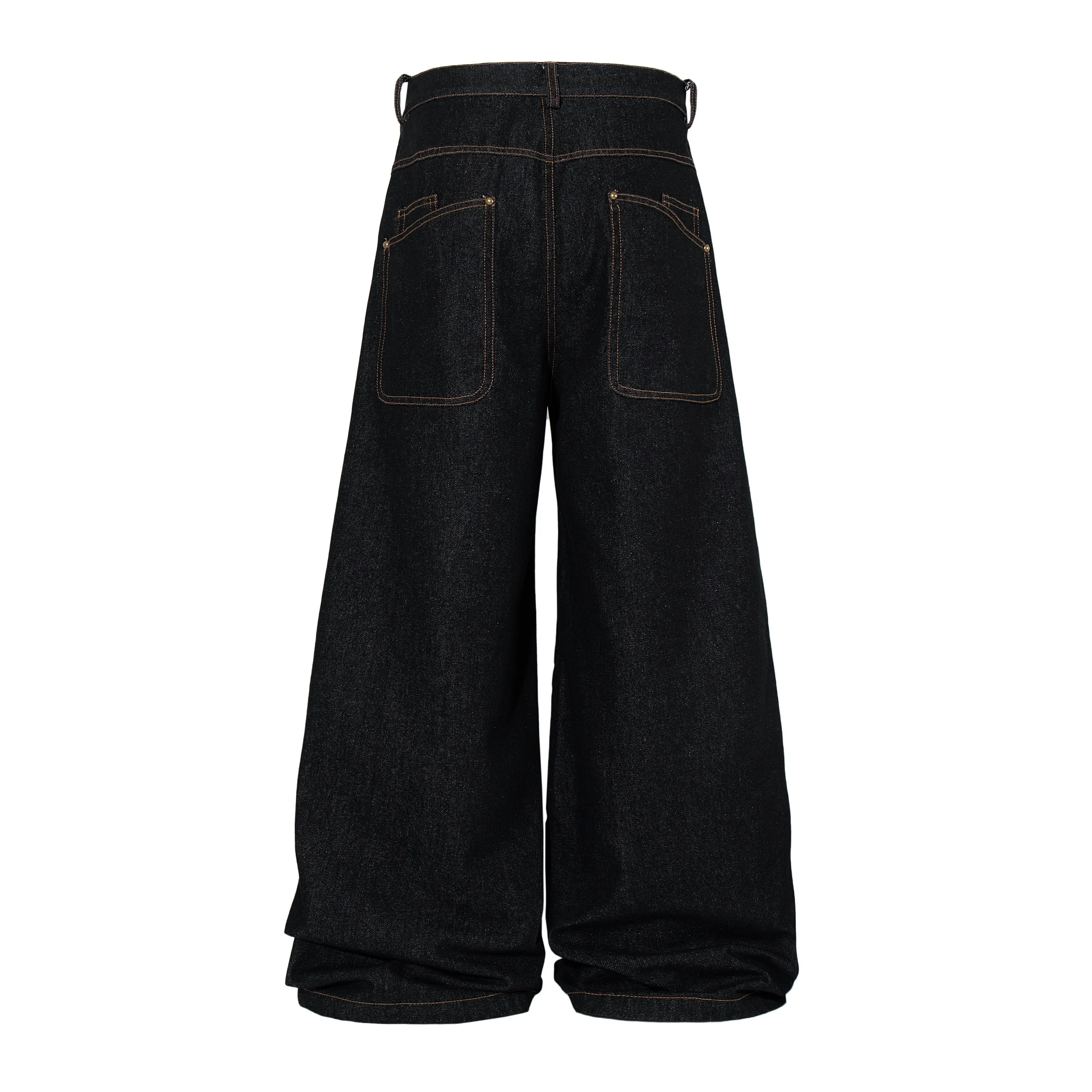 Omirad Curved Panel Wide Leg Denim Pants sold by Omirad product image thumbnail 4