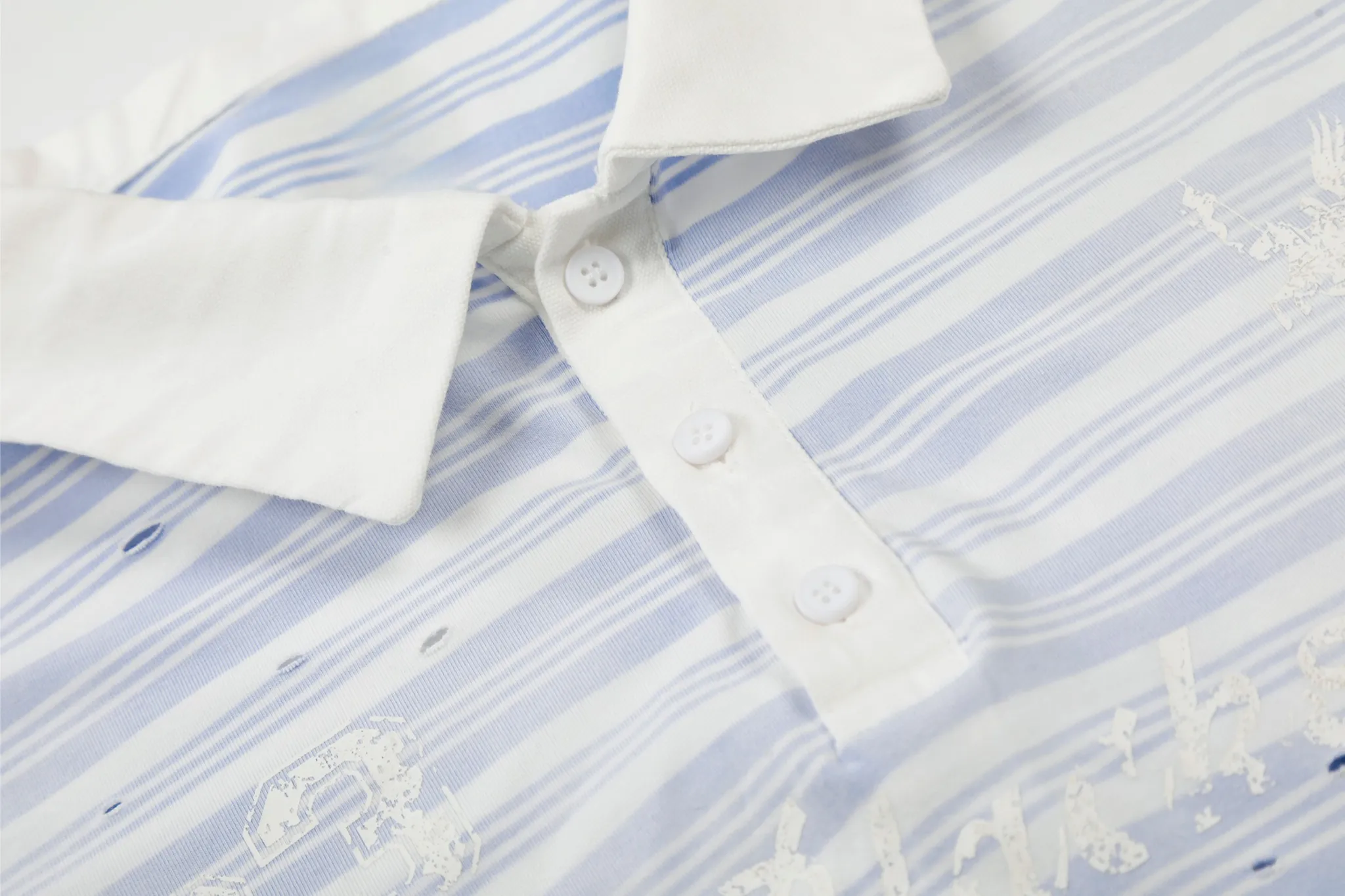 Omirad Striped Long Sleeve Polo Shirt sold by Omirad product image thumbnail 4
