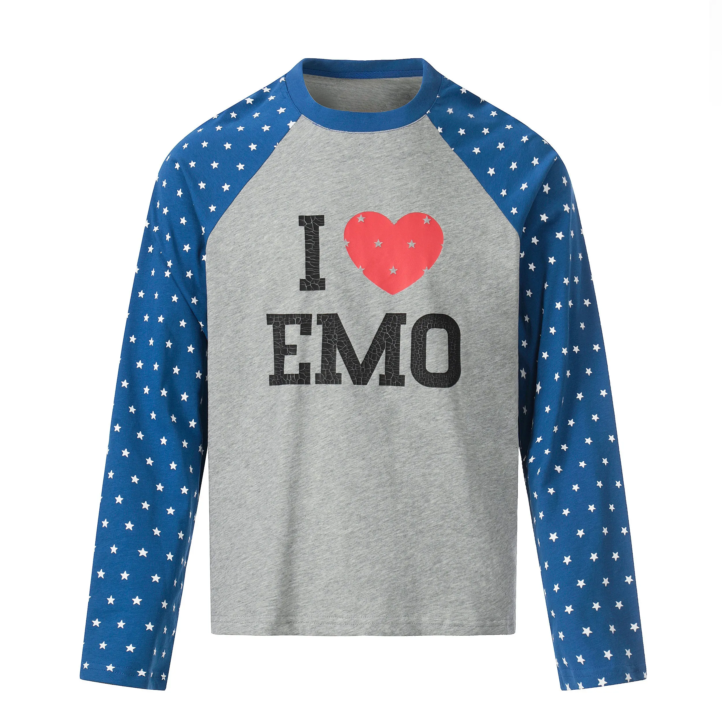 Omirad “I ♥ EMO” Raglan Long Sleeve Tee sold by Omirad product image thumbnail 4
