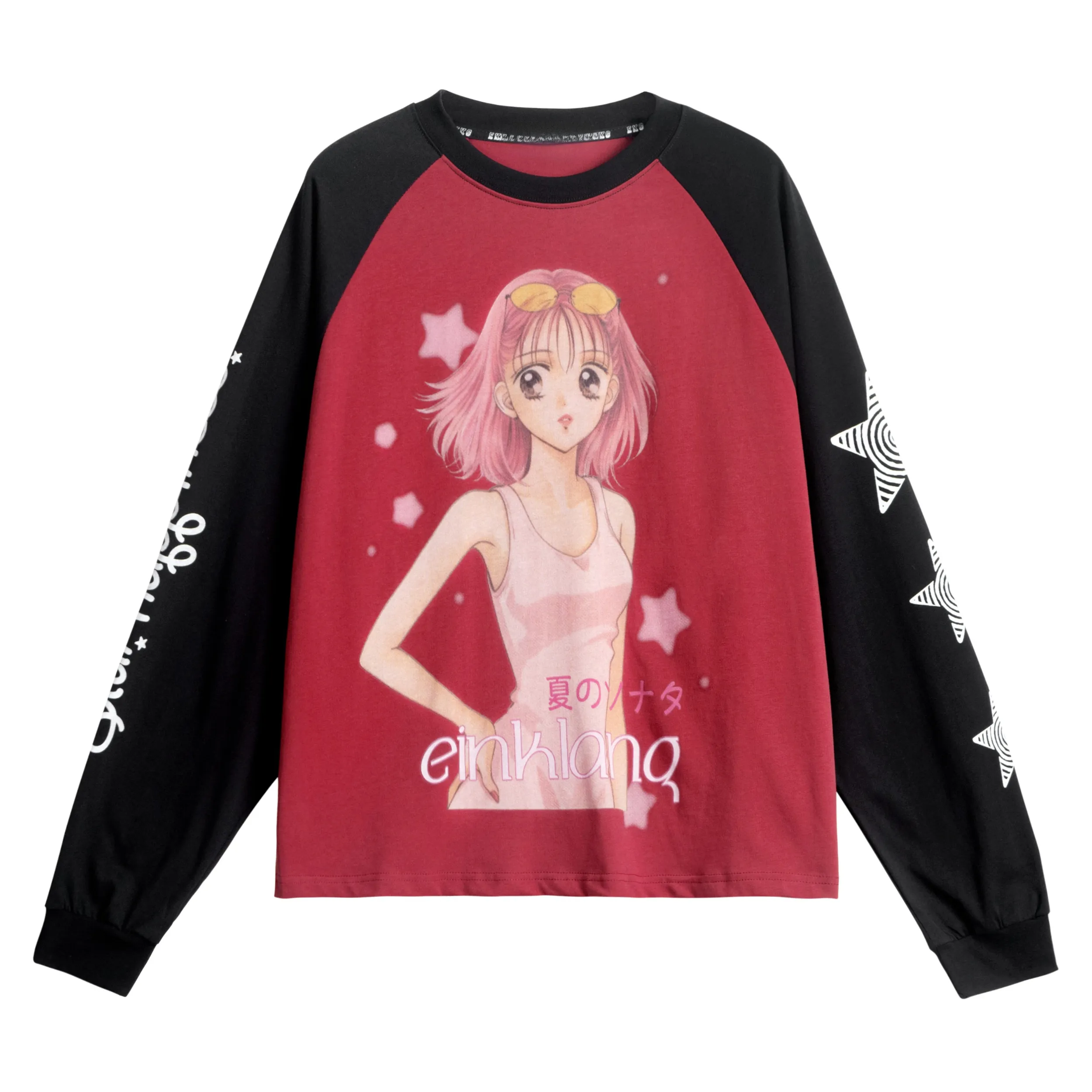 Omirad Anime Graphic Raglan Long Sleeve Tee sold by Omirad product image thumbnail 2