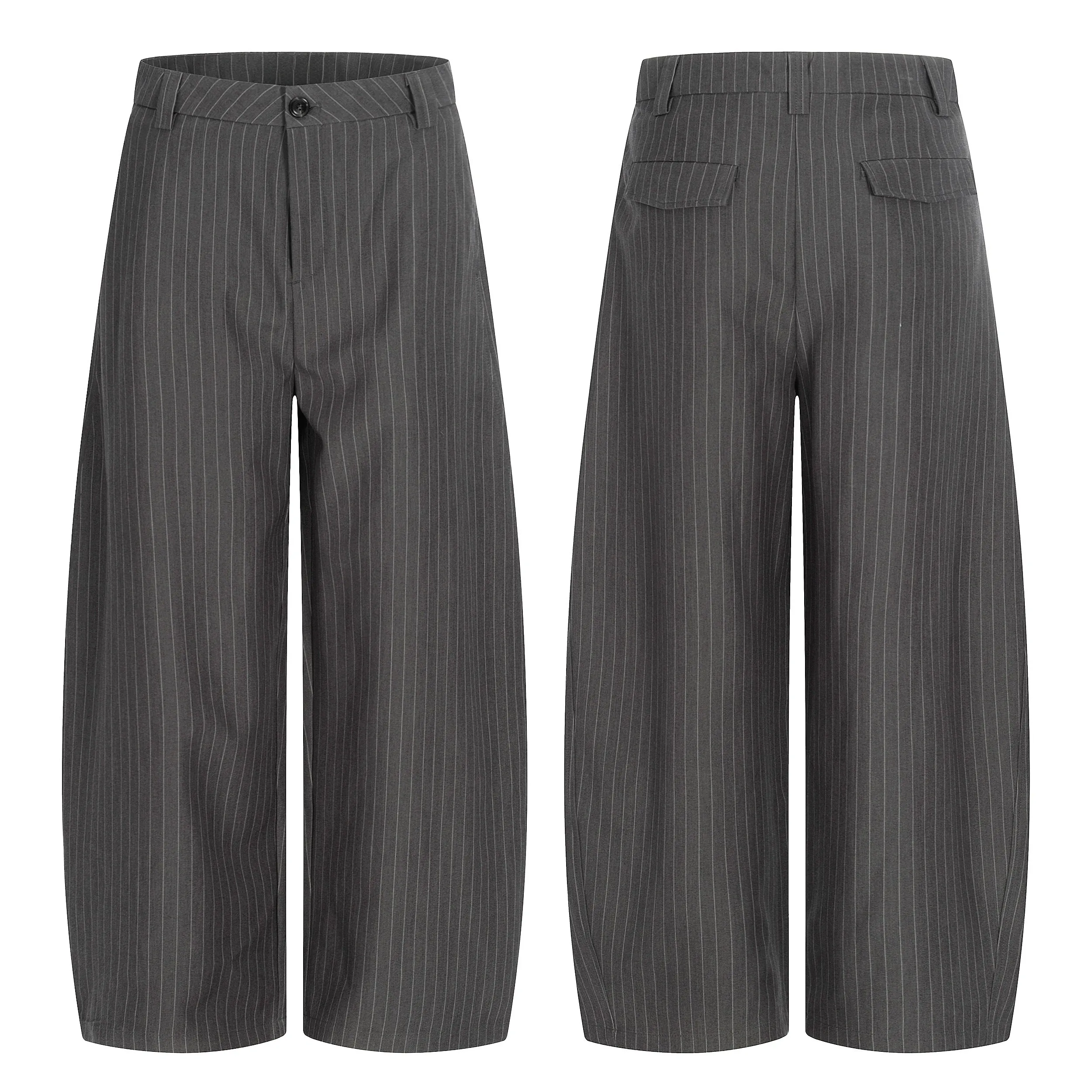 Omirad Pinstripe Wide-Leg Trousers sold by Omirad